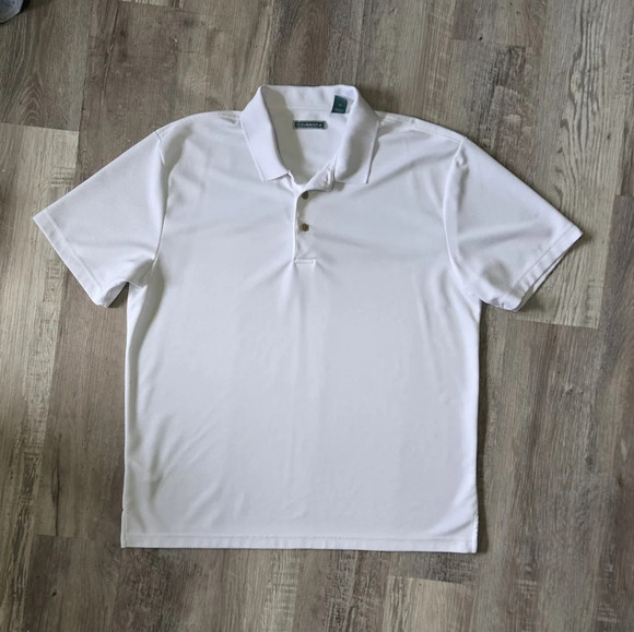 Cubavera White Polo Shirt Men's Size XL Short Sleeve Office Golf Relax - Picture 10 of 13
